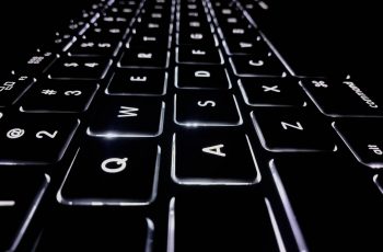 Teclado de notebook ativado