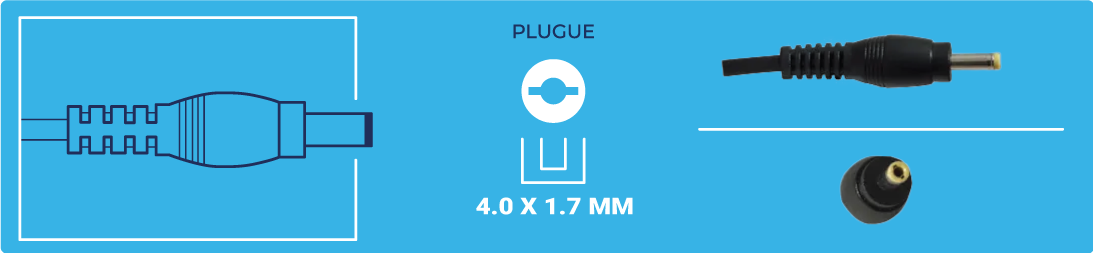 medidas do plug 16 para fonte de noteb