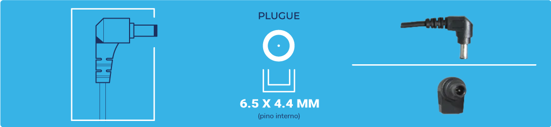 medidas do plug 7 para fonte de notebook