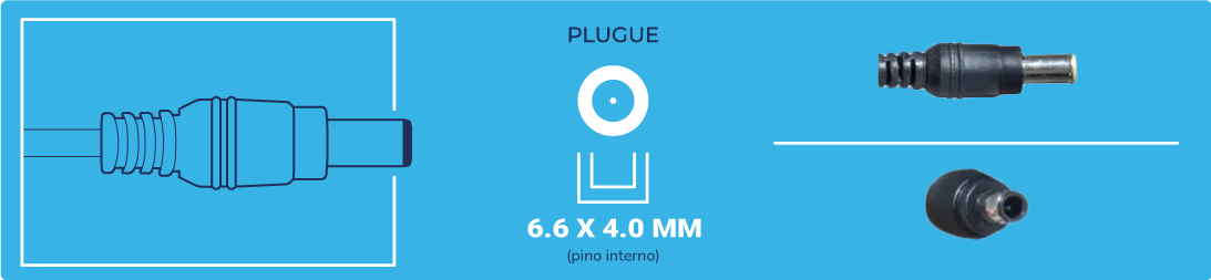 medidas do plug 9 para fonte de noteb