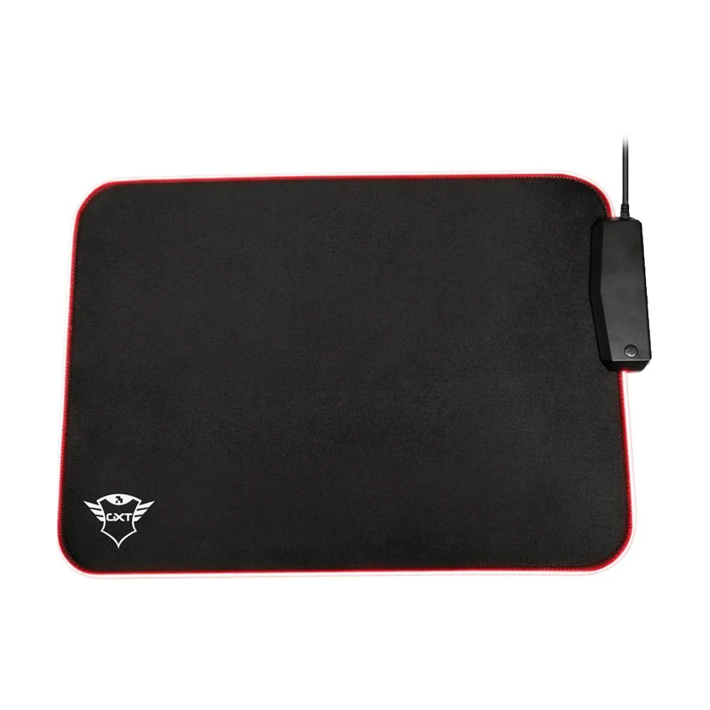 Mousepad Gamer Trust GXT 765 Glide-Flex com 4 Portas USB, Control, Iluminação RGB, Médio, 350x250x3mm - 23646