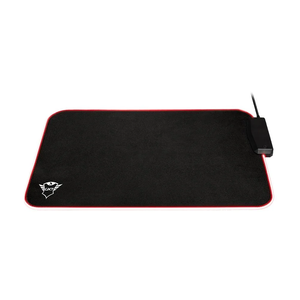 Mousepad Gamer Trust GXT 765 Glide-Flex com 4 Portas USB, Control, Iluminação RGB, Médio, 350x250x3mm - 23646