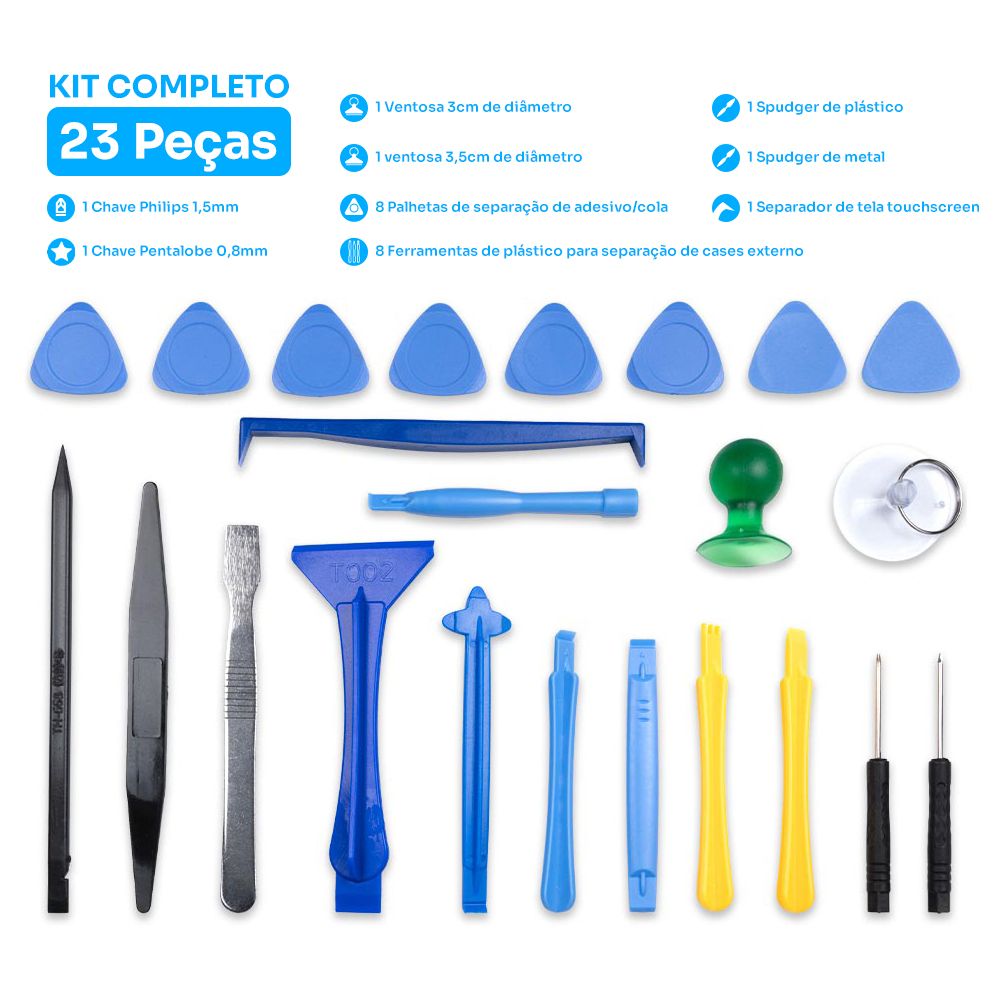 Kit de Ferramentas para Notebook e Celular | 23 Peças