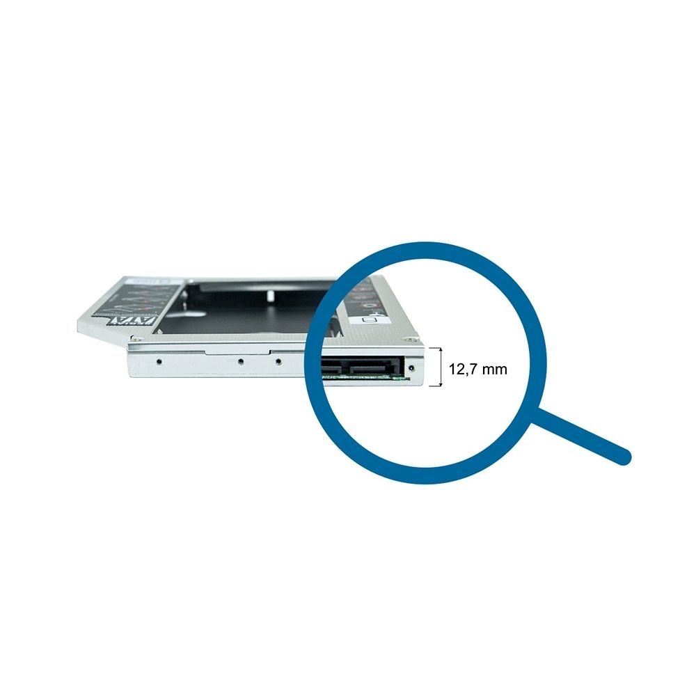 Adaptador Caddy para HD/SSD de 12.7mm