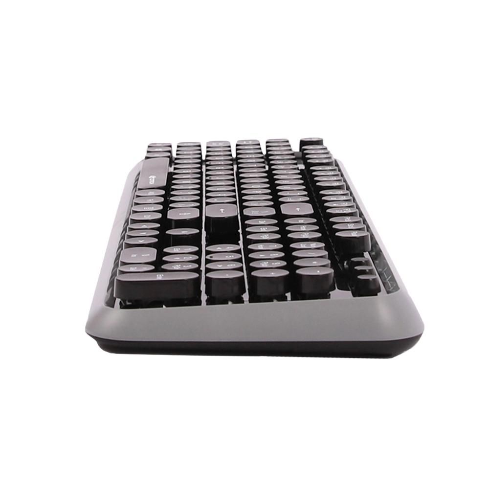 Combo teclado e mouse USB C3TECH Sem Fio Preto - K-W200BGY
