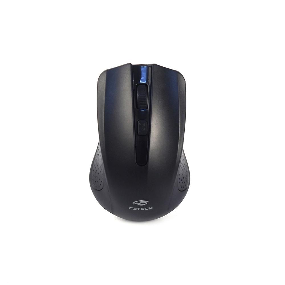 Combo teclado e mouse USB C3TECH Sem Fio Preto - K-W10BK