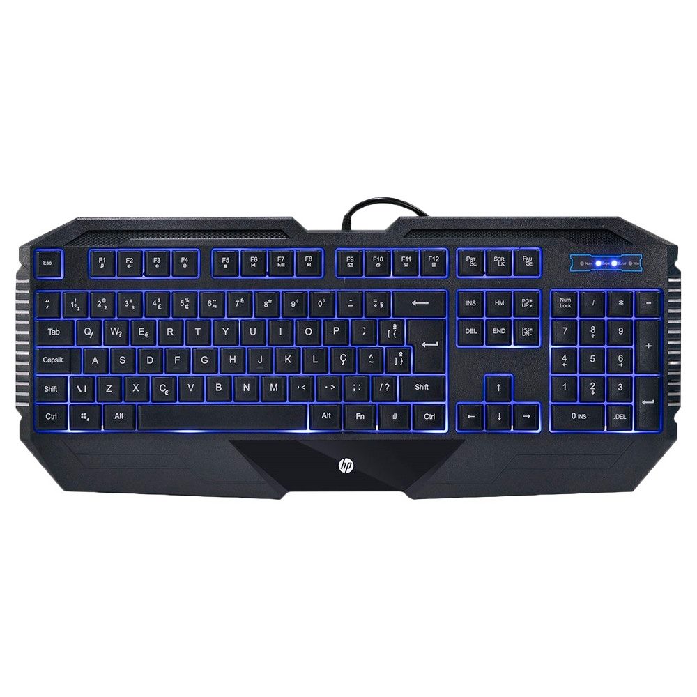 Kit Teclado e Mouse HP Gamer USB GK1100 | Preto