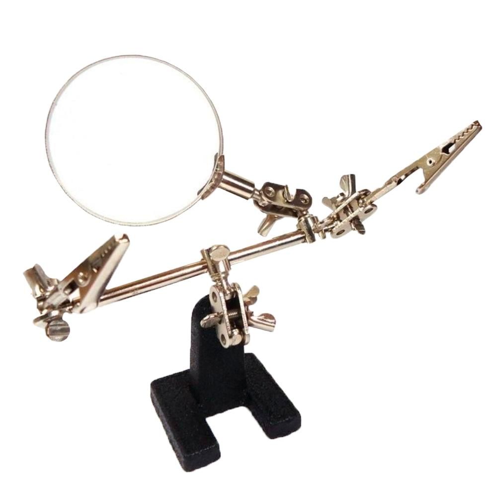 Lupa com Suporte e Pinça Hikari HL-S10