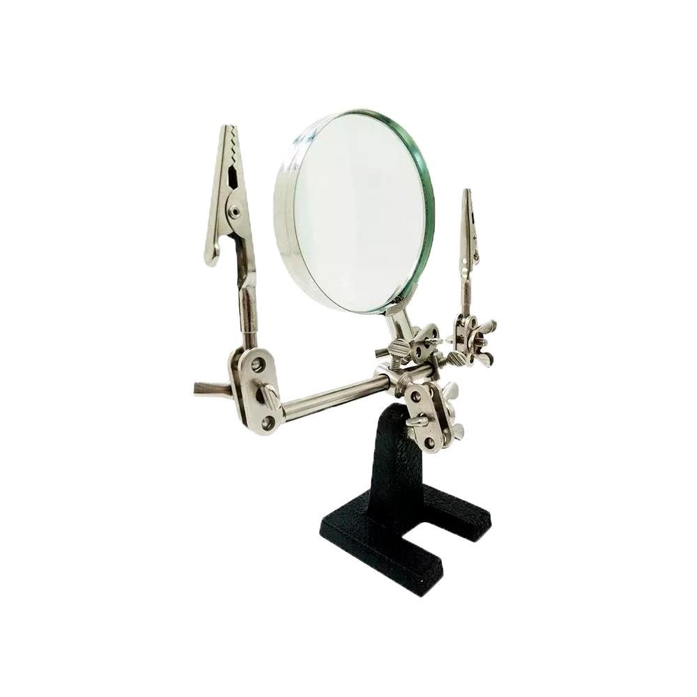 Lupa com Suporte e Pinça Hikari HL-S10