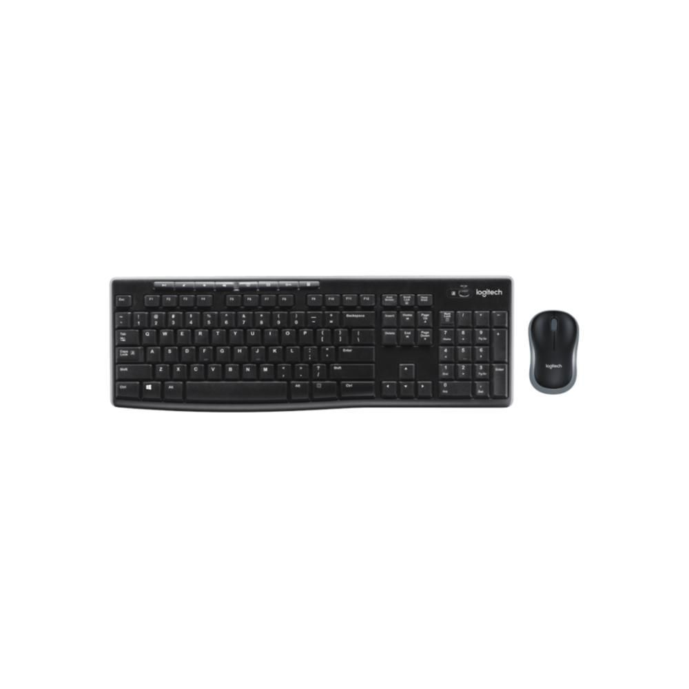 Combo Teclado e Mouse sem fio Logitech MK270 com Teclas Multimídia, Conexão USB, Pilhas Inclusas, Layout ABNT2, Preto - 920-004433
