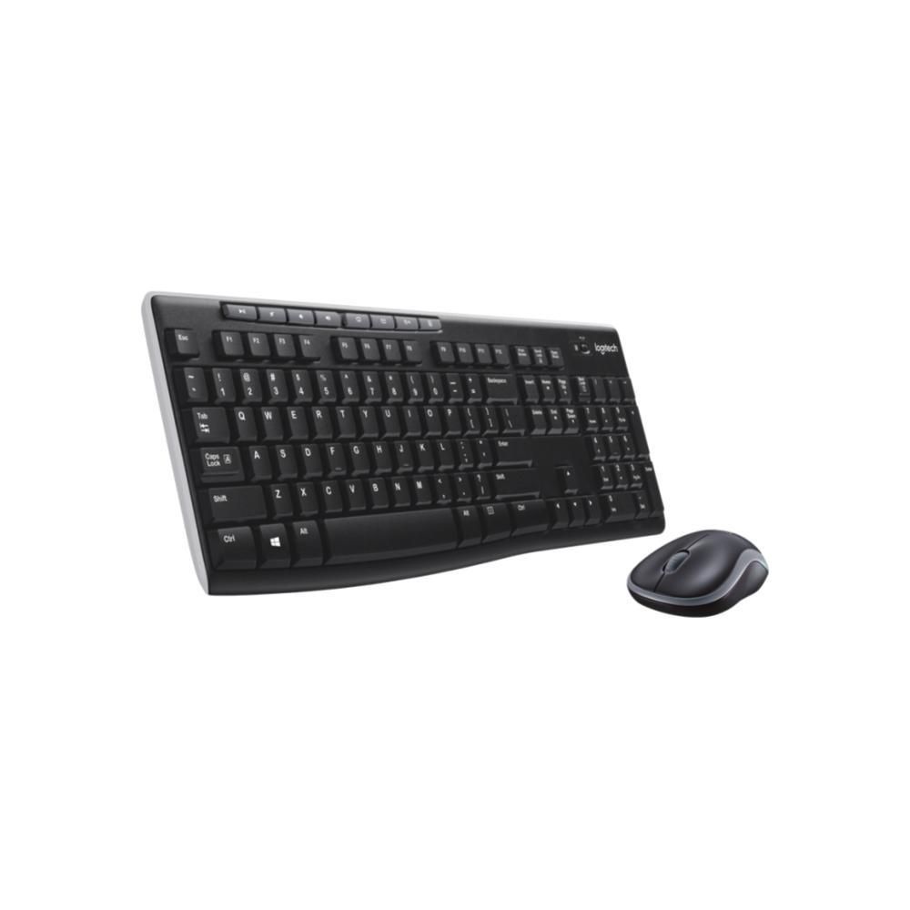 Combo Teclado e Mouse sem fio Logitech MK270 com Teclas Multimídia, Conexão USB, Pilhas Inclusas, Layout ABNT2, Preto - 920-004433