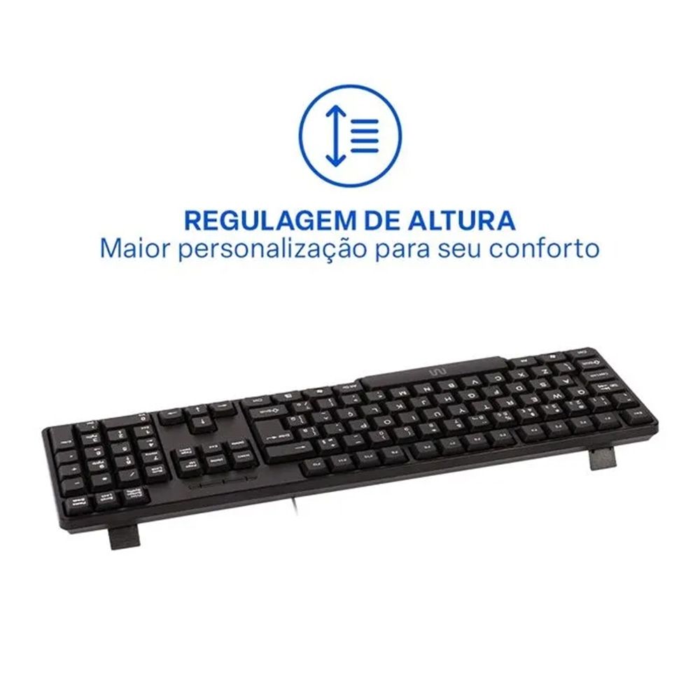Teclado Multilaser Slim USB Com Fio - TC213