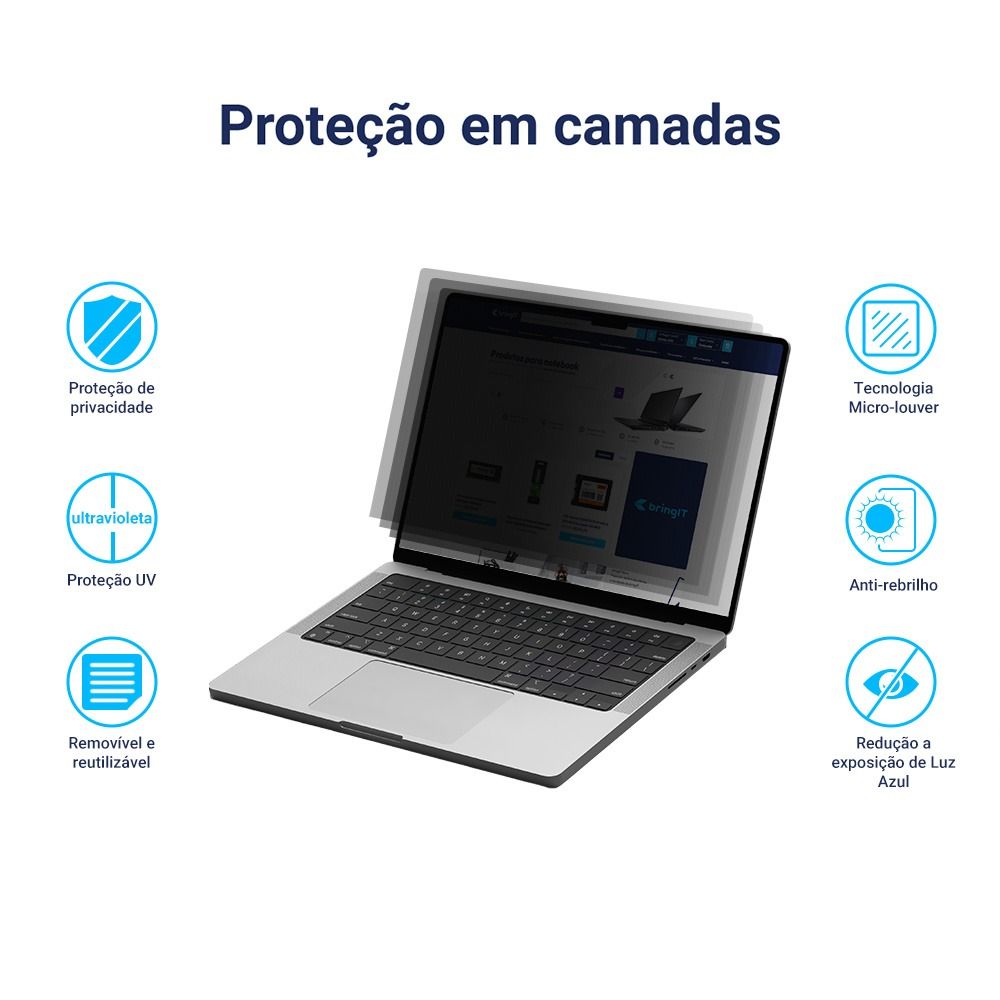 Filtro de Privacidade para Monitor e Notebook de 18.5"