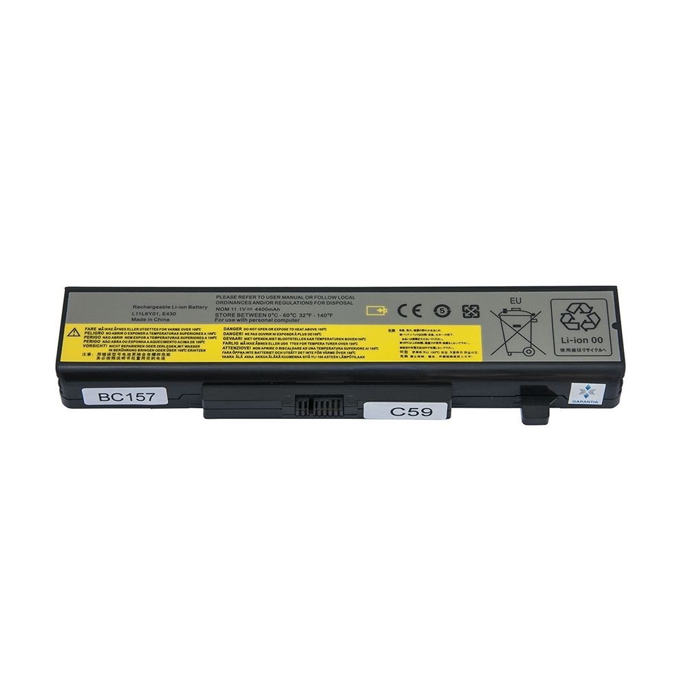 Bateria para Notebook compatível com o Lenovo Ideapad B490, 10.8 V 4400 mAh, com recarga inteligente e 12 meses de garantia.