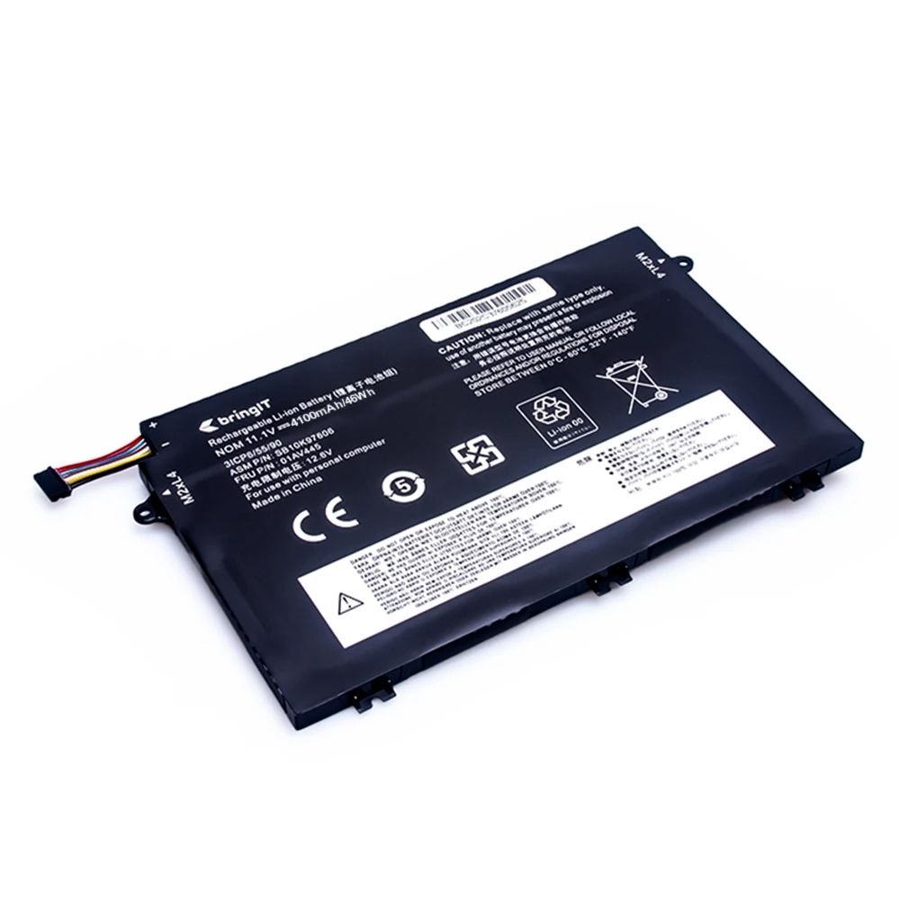 Bateria para Notebook compatível com o Lenovo Thinkpad E14 20YD0006BO, 10.8 V 4100 mAh, com recarga inteligente e 12 meses de garantia.