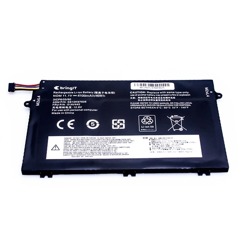 Bateria para Notebook compatível com o Lenovo Thinkpad E14 22TPE14E4N2, 10.8 V 4100 mAh, com recarga inteligente e 12 meses de garantia.