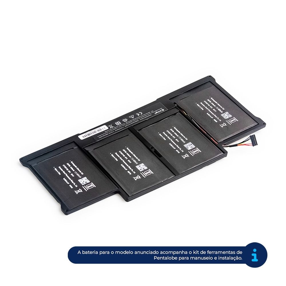Bateria para Notebook compatível com o Apple Macbook MD231K/A, 7.3 V 4800 mAh, com recarga inteligente e 12 meses de garantia.
