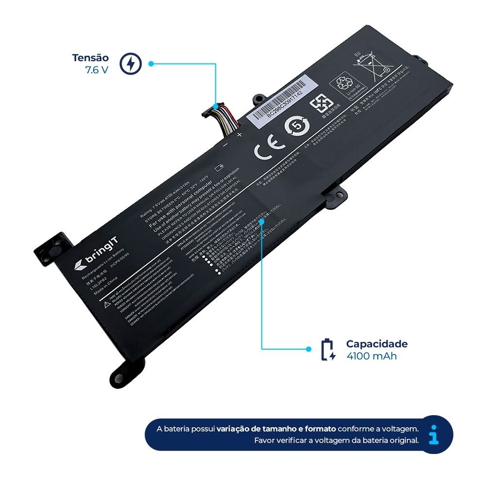 Bateria para Notebook Part Number L17L2PF1
