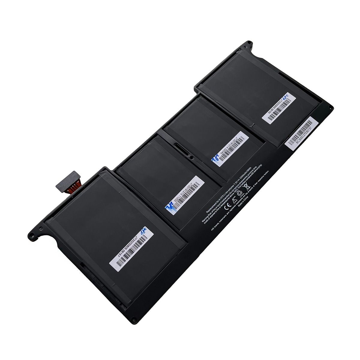 Bateria para Notebook compatível com o Apple Part Number A1375 - LATE 2010, 7.3 V 5200 mAh, com recarga inteligente e 12 meses de garantia.