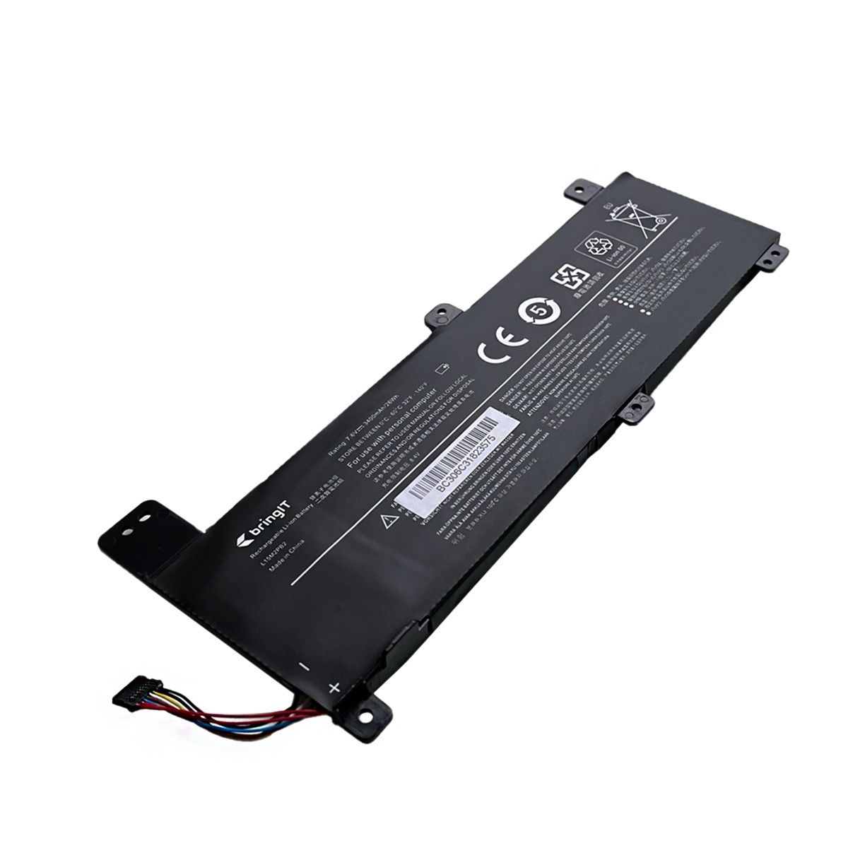 Bateria para Notebook compatível com o Lenovo Ideapad 510-14IKB, 7.6 V 3400 mAh, com recarga inteligente e 12 meses de garantia.