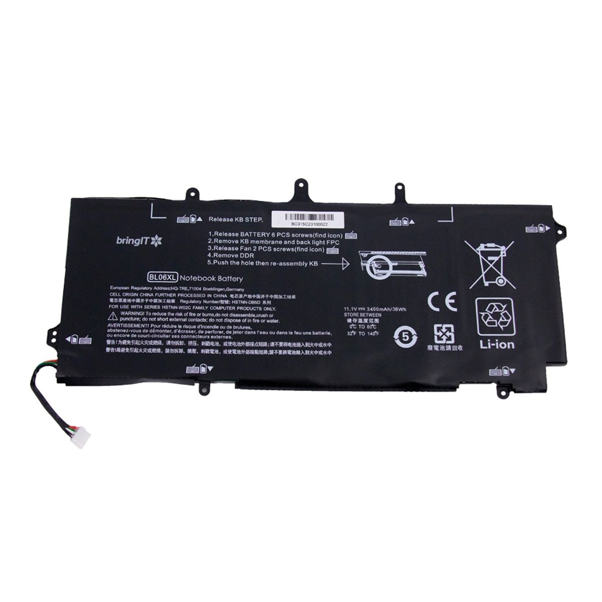 Bateria para Notebook Hp Elitebook 1040 10.8 V (11.1 V)