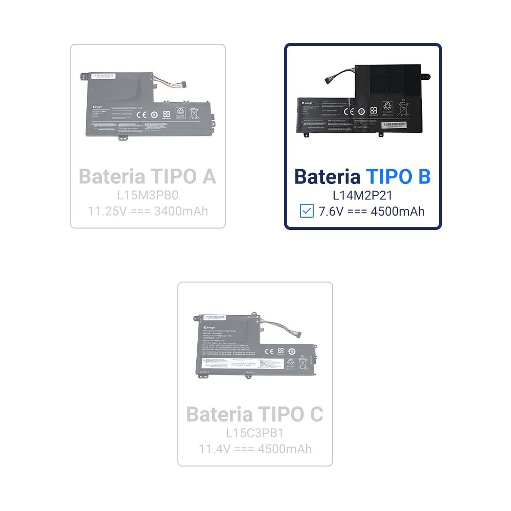 Bateria para Notebook Lenovo 7000-14AST 4500mAh 7.6V