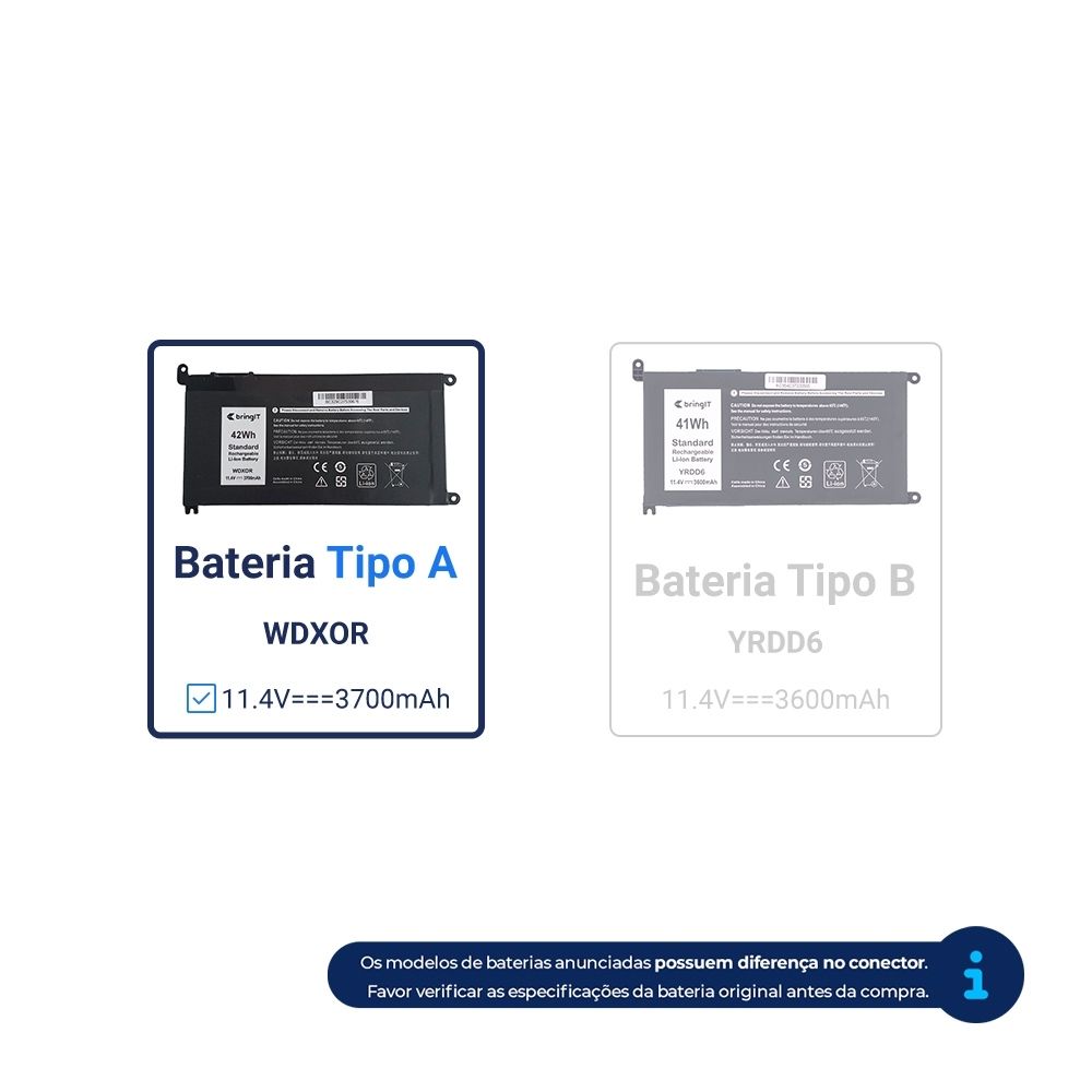 Bateria para Notebook Dell Latitude 3400 3700mAh 11.4V