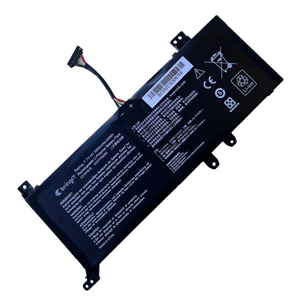 Bateria para Notebook Asus Vivobook X512FJ-EJ571T 7.7V 3800mAh