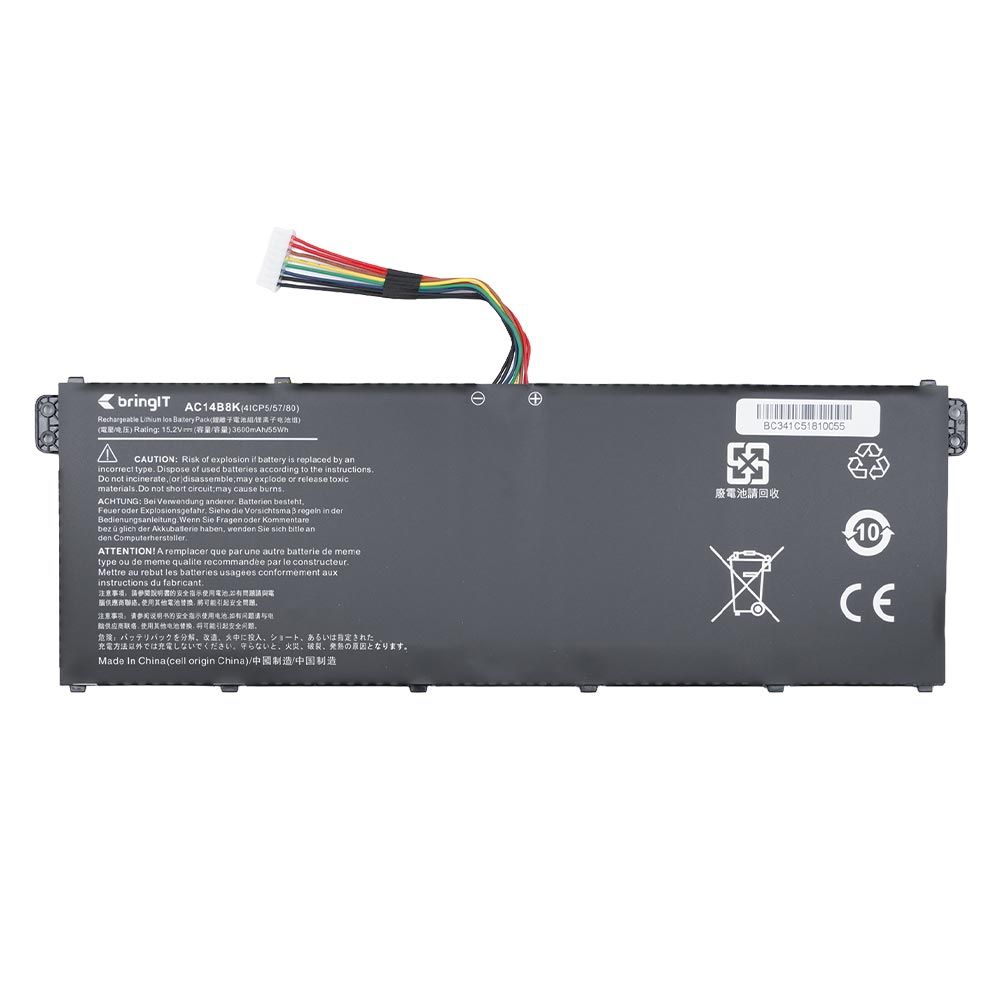 Bateria para Notebook Acer Predator Helios 300 G3-572-75L9 15.2V 3600mAh com recarga inteligente e 12 meses de garantia