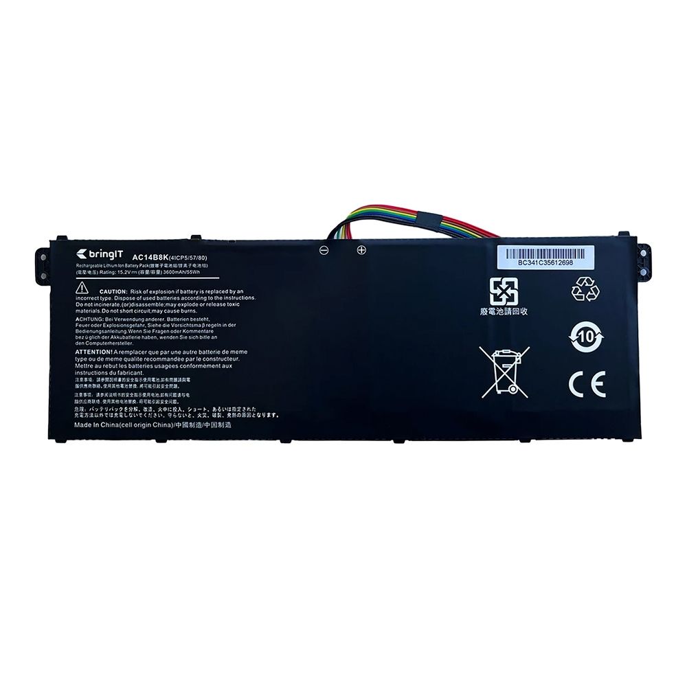 Bateria para Notebook Acer Aspire A315-54K-310A 15.2 V 3600 mAh com recarga inteligente e 12 meses de garantia
