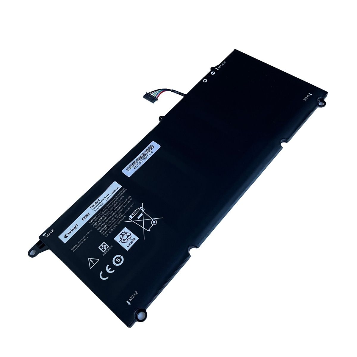 Bateria para Notebook compatível com o Dell Part Number TP1GT, 7.6 V 7800 mAh, com recarga inteligente e 12 meses de garantia.