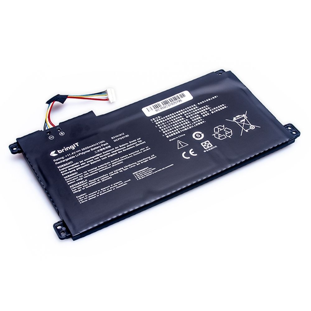 Bateria para Notebook compatível com o Asus VivoBook L410MA-TS02, 11.4 V 3600 mAh, com recarga inteligente e 12 meses de garantia.