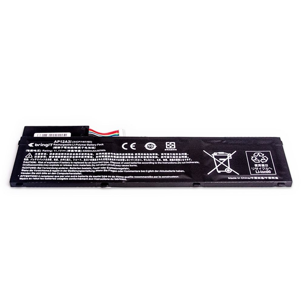Bateria para Notebook compatível com o Acer Aspire M5-481T-6195, 10.8 V 4500 mAh, com recarga inteligente e 12 meses de garantia.