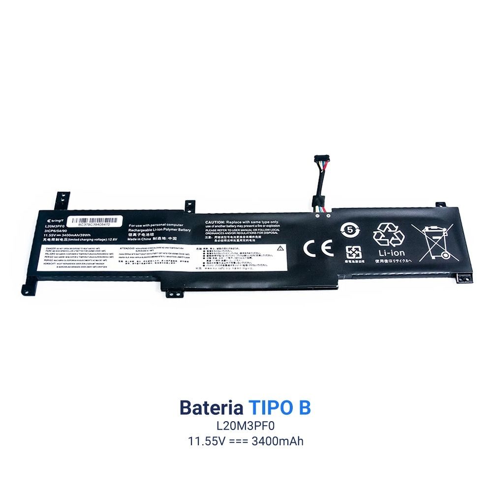 Bateria para Notebook Lenovo Ideapad 3 14ITL6-82H700Y4HH 11.55V