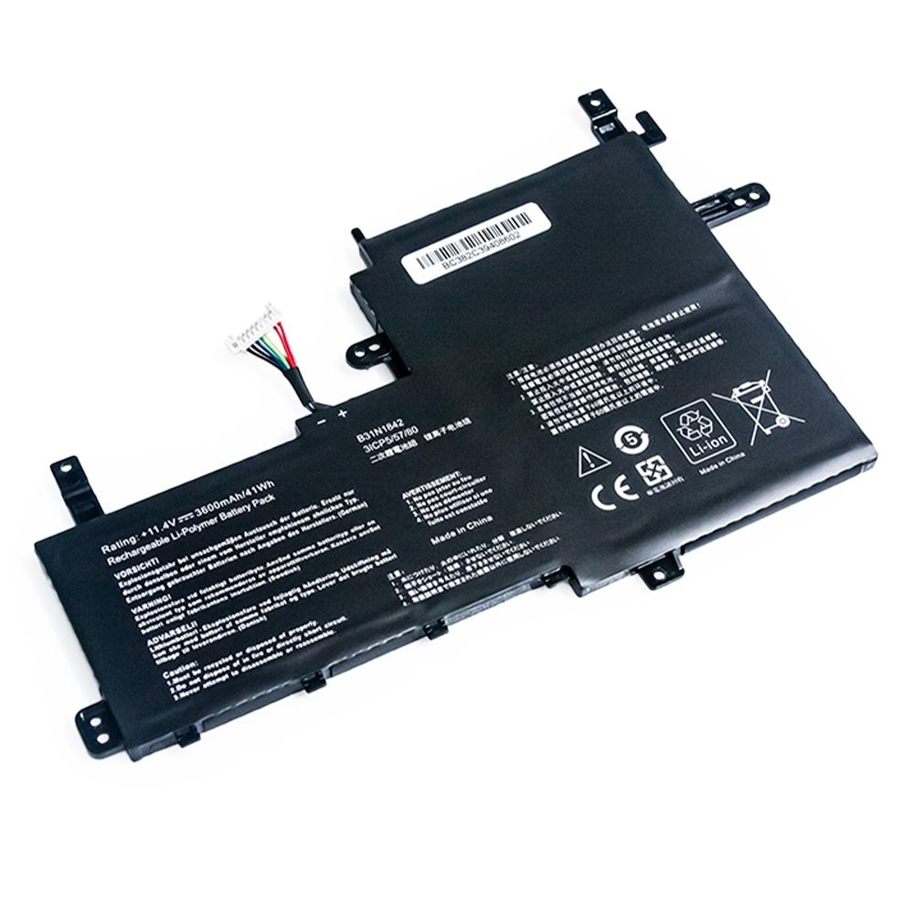 Bateria para Notebook compatível com o Asus Vivobook X513EA-BQ2782W, 11.4 V 3600 mAh, com recarga inteligente e 12 meses de garantia.