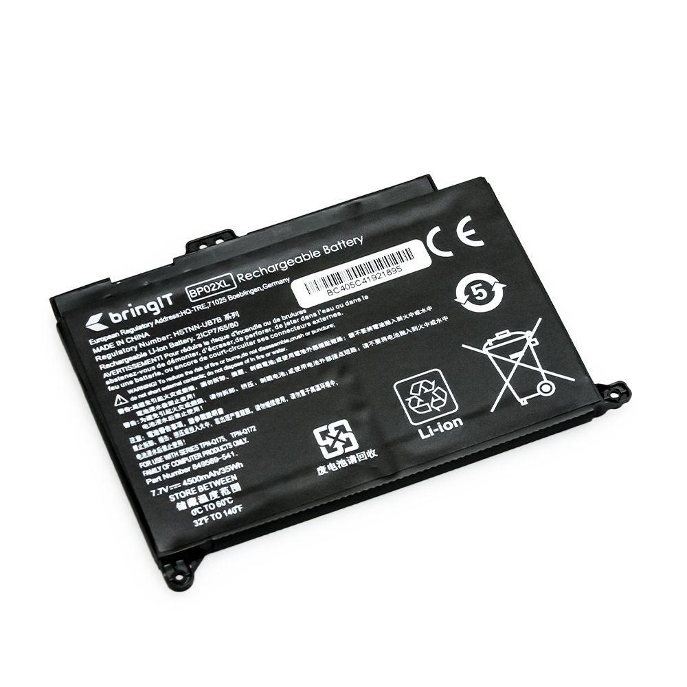 Bateria para Notebook compatível com o Hp Part Number 849569-421, 7.7 V 4500 mAh, com recarga inteligente e 12 meses de garantia.
