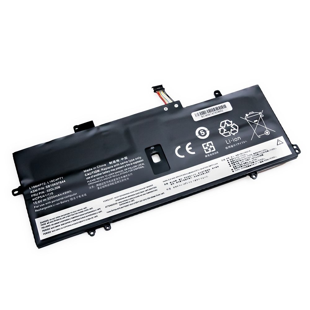Bateria para Notebook compatível com o Lenovo Part Number 02DL006, 15.4 V 3200 mAh, com recarga inteligente e 12 meses de garantia.