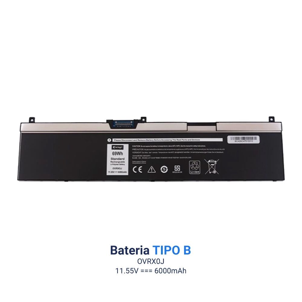 Bateria para Notebook Part Number H6K6V 11.55 V