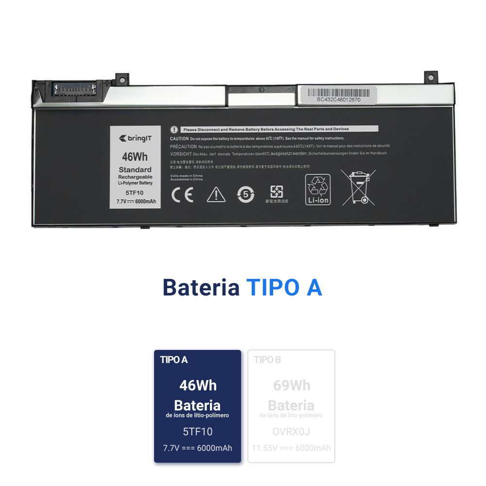 Bateria para Notebook Dell Precision 7730 7.7 V