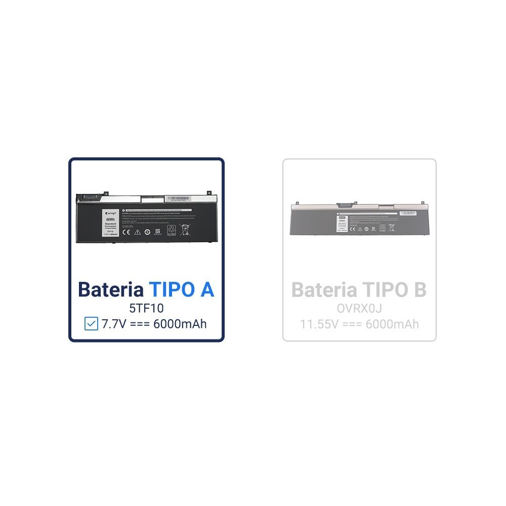 Bateria para Notebook Part Number GW0K9 7.7 V