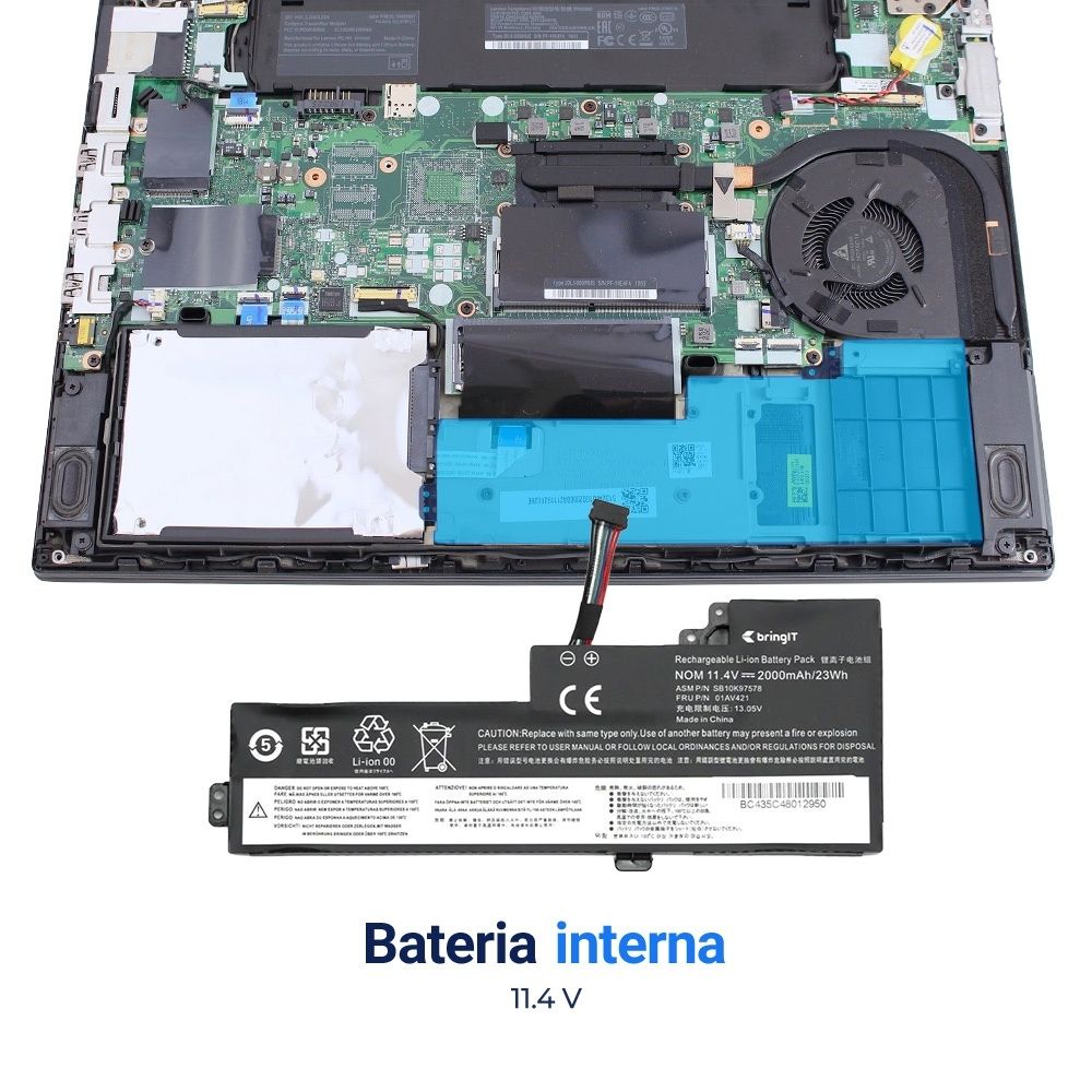 Bateria para Notebook Lenovo Thinkpad T580 11.4 V