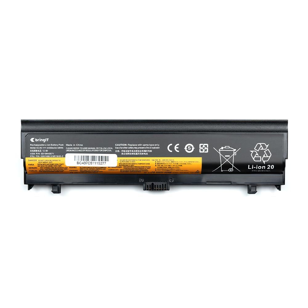 Bateria para Notebook Lenovo Thinkpad L560-20F10022GE 10.8 V 4400 mAh com recarga inteligente e 12 meses de garantia