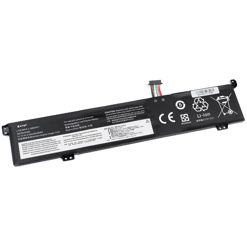 Bateria para Notebook Lenovo Ideapad Creator 5 15IMH05-82D4004KFR 11.1 V 4100 mAh com recarga inteligente e 12 meses de garantia