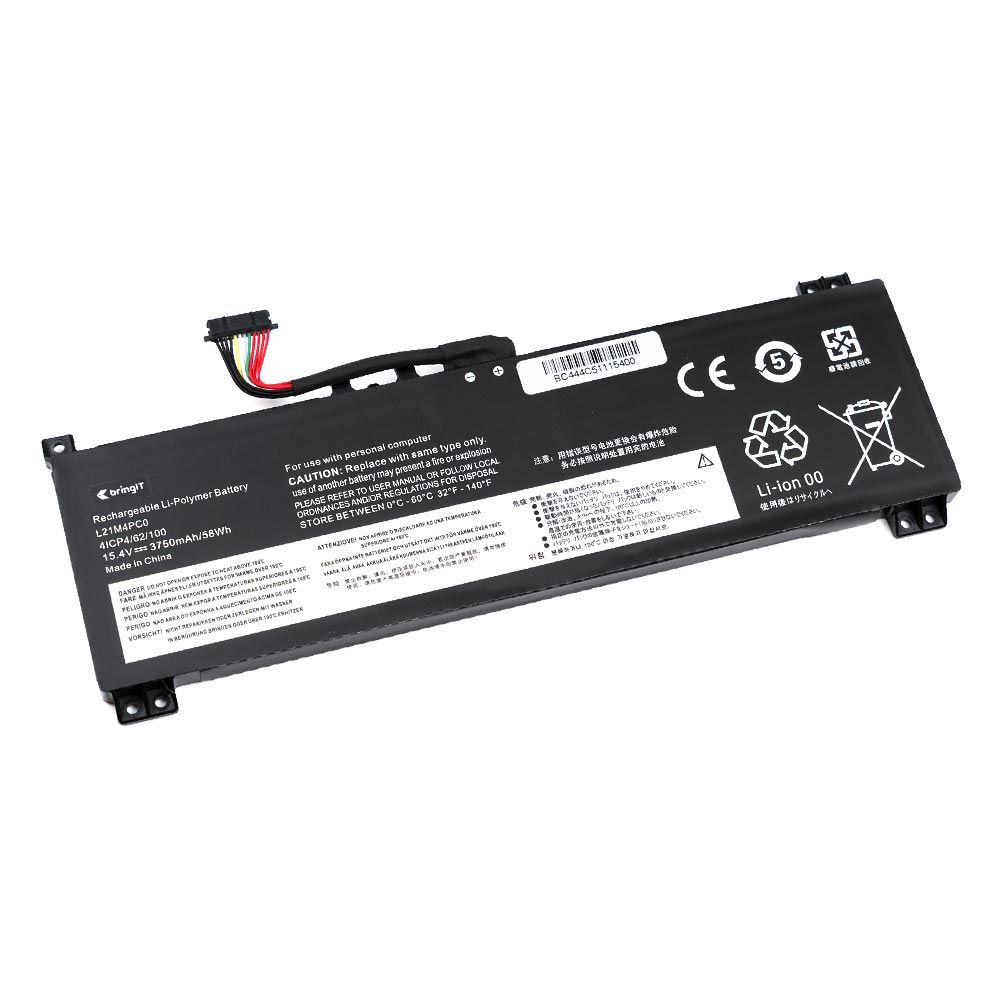 Bateria para Notebook Lenovo Ideapad Gaming 3 15IAH7 15.4 V 3750 mAh com recarga inteligente e 12 meses de garantia