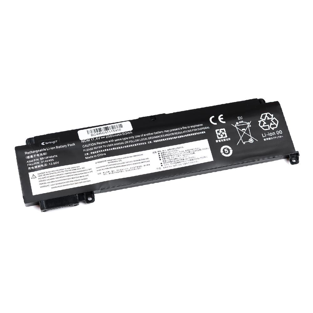 Bateria para Notebook Lenovo Thinkpad T470S-20JT001 11.4 V 2000 mAh com recarga inteligente e 12 meses de garantia
