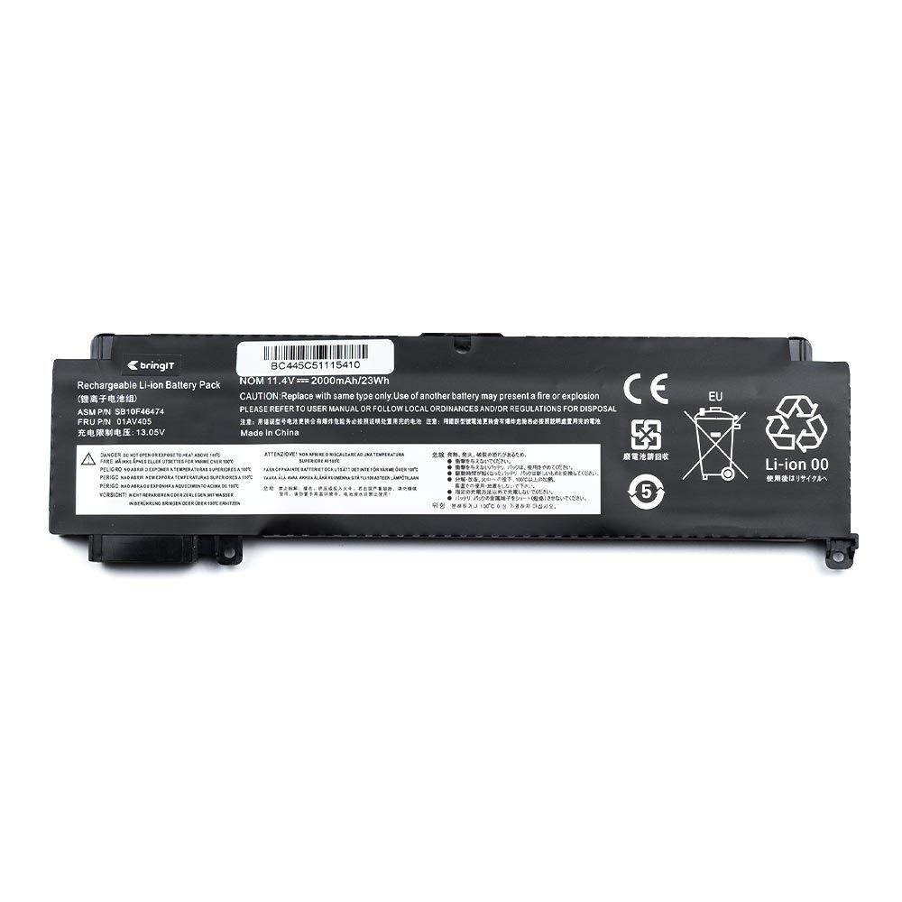 Bateria para Notebook Part Number SB10J79003 11.4 V 2000 mAh com recarga inteligente e 12 meses de garantia