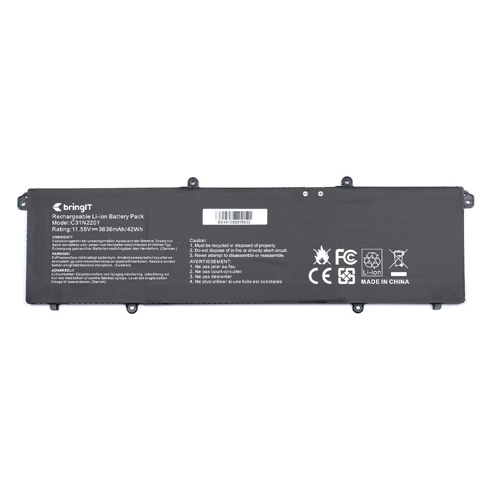 Bateria para Notebook Asus Vivobook F1605EA 11.55V 3600mAh com recarga inteligente e 12 meses de garantia