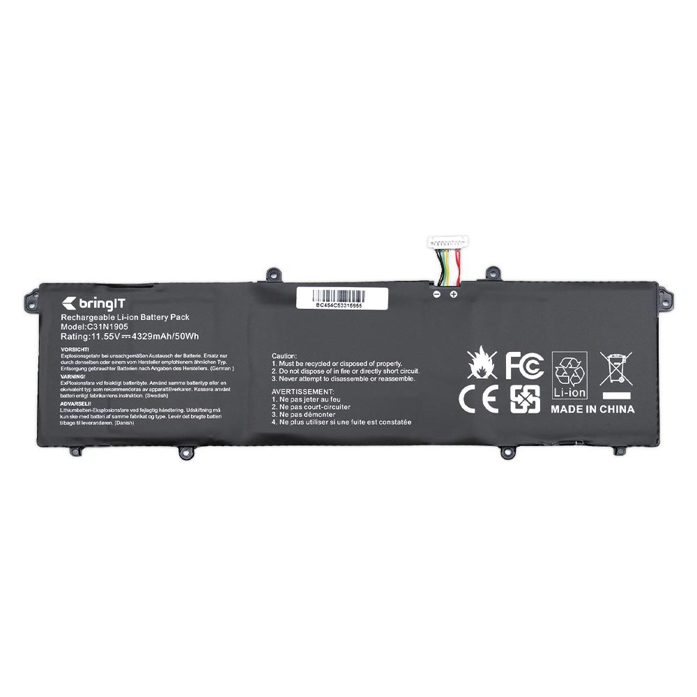 Bateria para Notebook Asus Vivobook S15 S533FL-EJ125T 11.55V 4300mAh com recarga inteligente e 12 meses de garantia