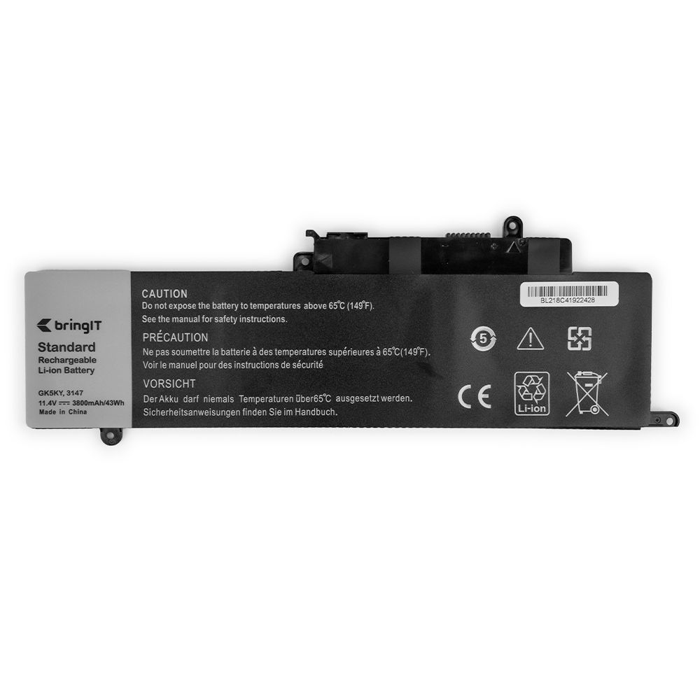 Bateria para Notebook compatível com o Dell Inspiron 459781, 11.4 V 3800 mAh, com recarga inteligente e 12 meses de garantia.