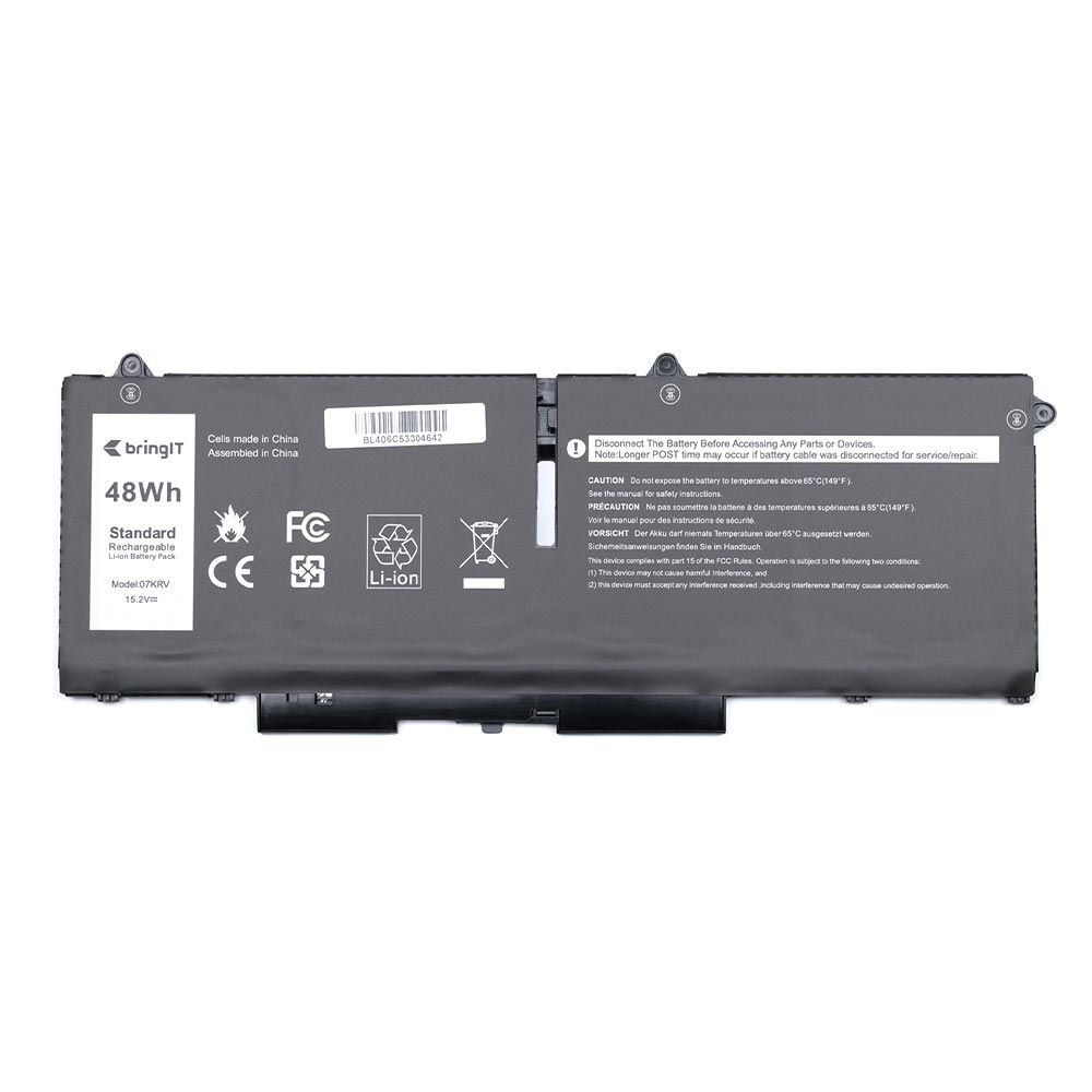 Bateria para Notebook Dell 07KRV 15.2V 3200mAh com recarga inteligente e 12 meses de garantia